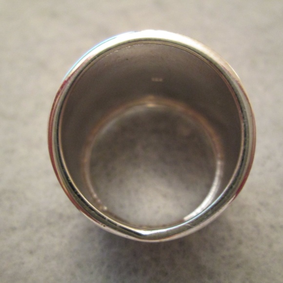 Sterling Silver Concave WIDE Cigar Band Ring,wide band,925 ring,wedding band - Picture 7 of 9